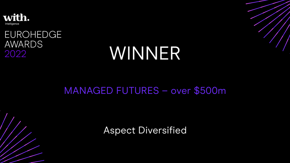 2023 Eurohedge Awards - Plain - Managed Futures - over $500m - Aspect Diversified