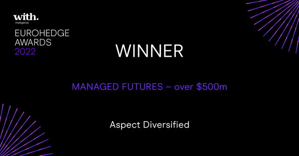 2023 Eurohedge Awards - Plain - Managed Futures - over $500m - Aspect Diversified